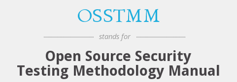 open source security testing methodology manual