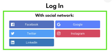 login with social media