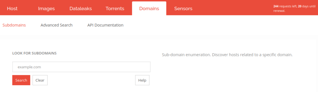 BinaryEdge find subdomains